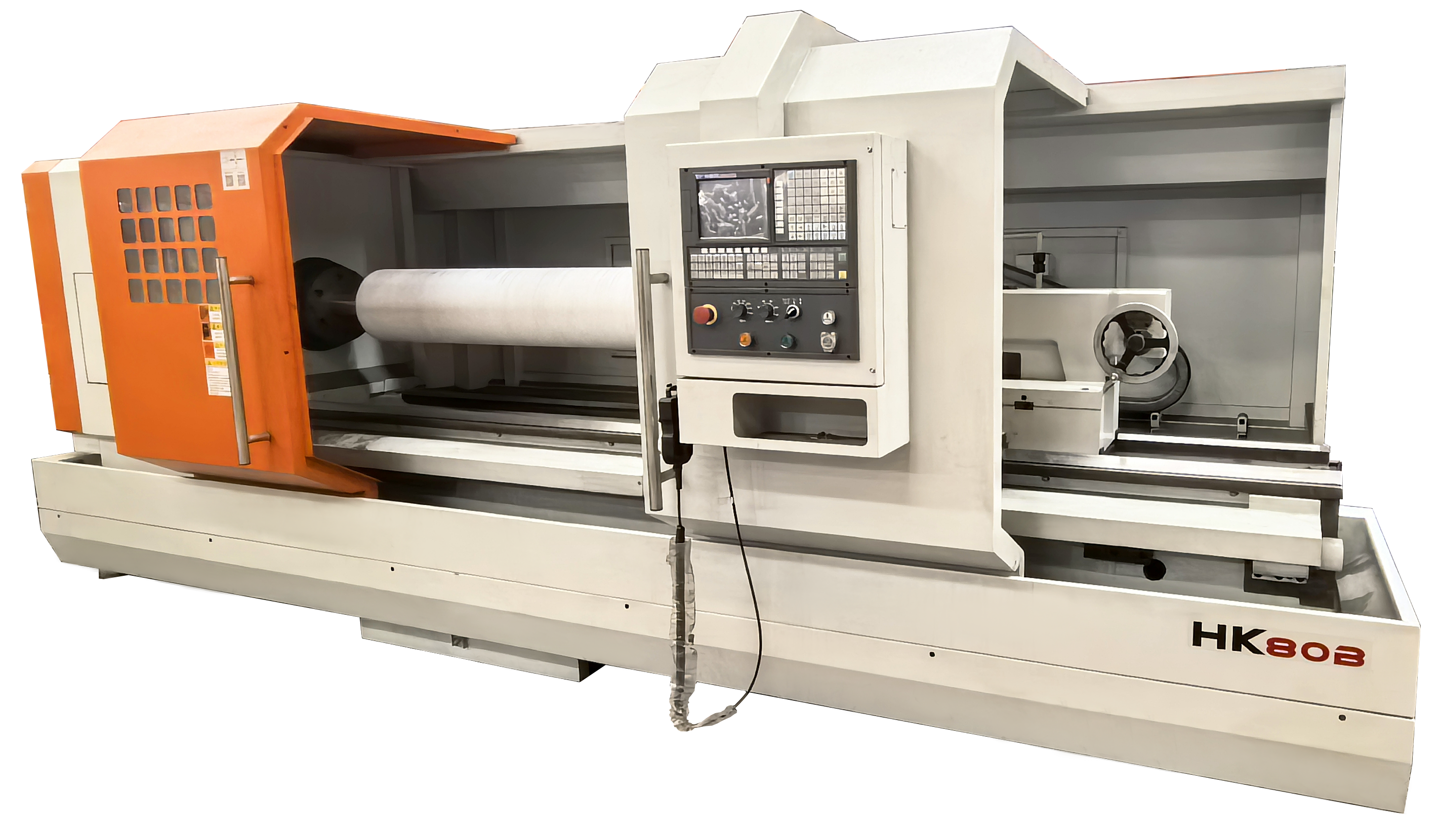 hk80b cnc lathe fanuc 0i tf horizontal lathe 1265nm torque for shaft disk ring parts-2