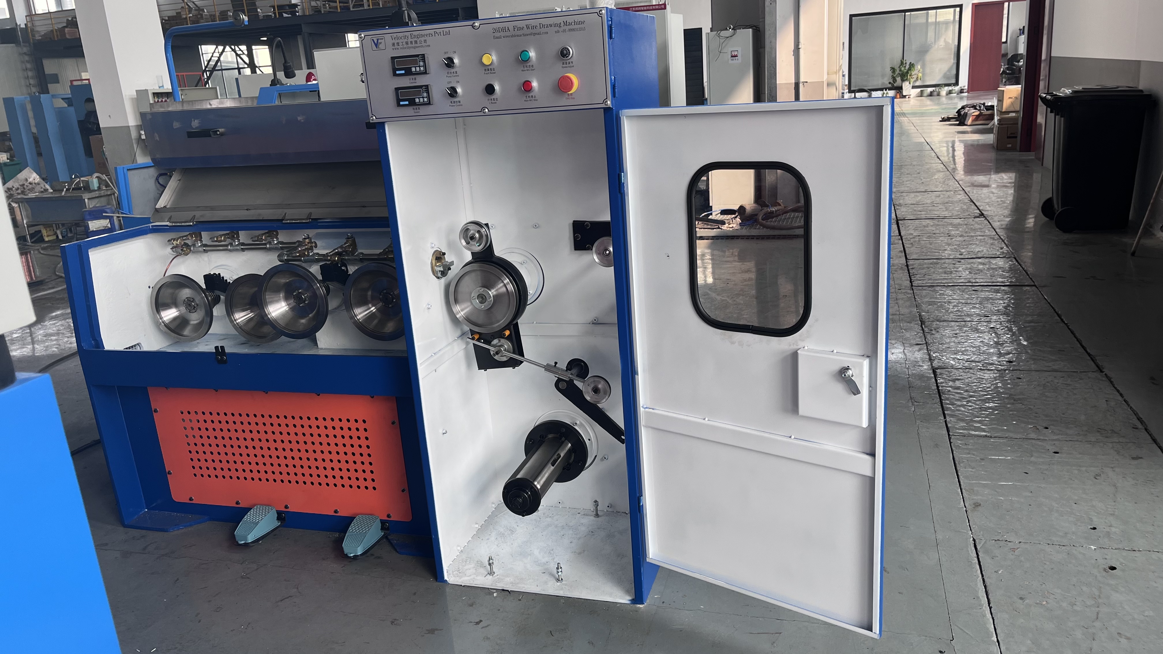 BRN24VD Brainpower Inlet0.45mm Wire Drawing Machine Dustproof Fully Enclosed Structure for Aluminum Wire Copper Wire Processing