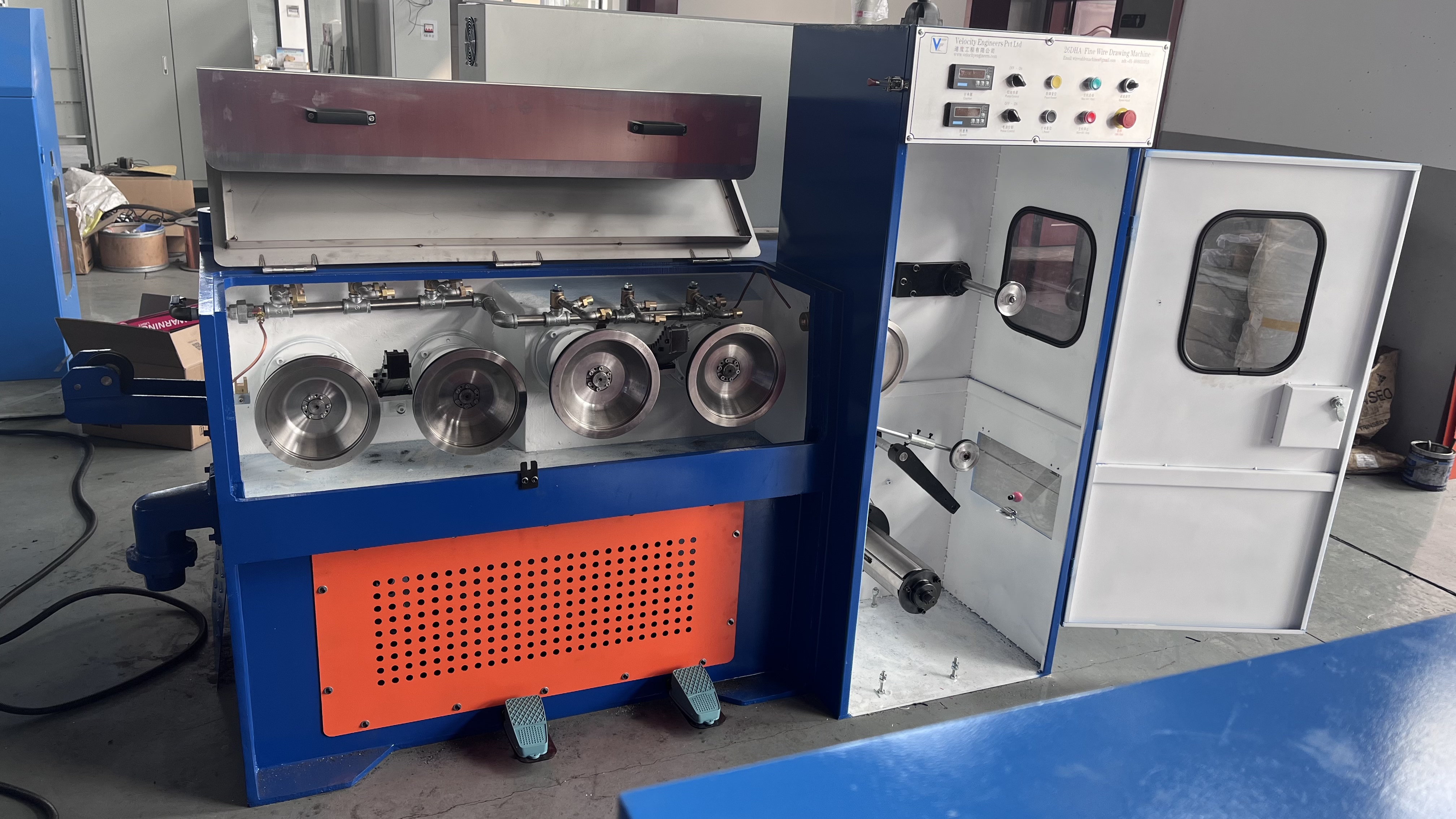 BRN-24DH Fine Wire Drawing Machine 24dies Constant Temperature Drawing System for High Precision Aluminum Wire Production