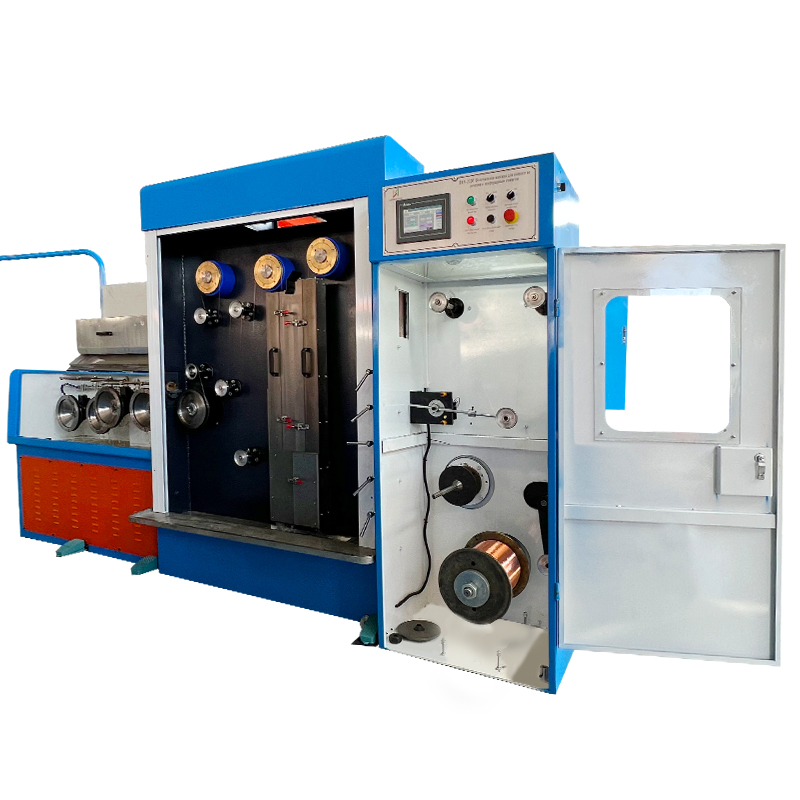 Industrial Fine Wire Drawing Machine With Annealing Digital Control Annealing System Low Noise Drawing Machinery for Copper Wire DT22