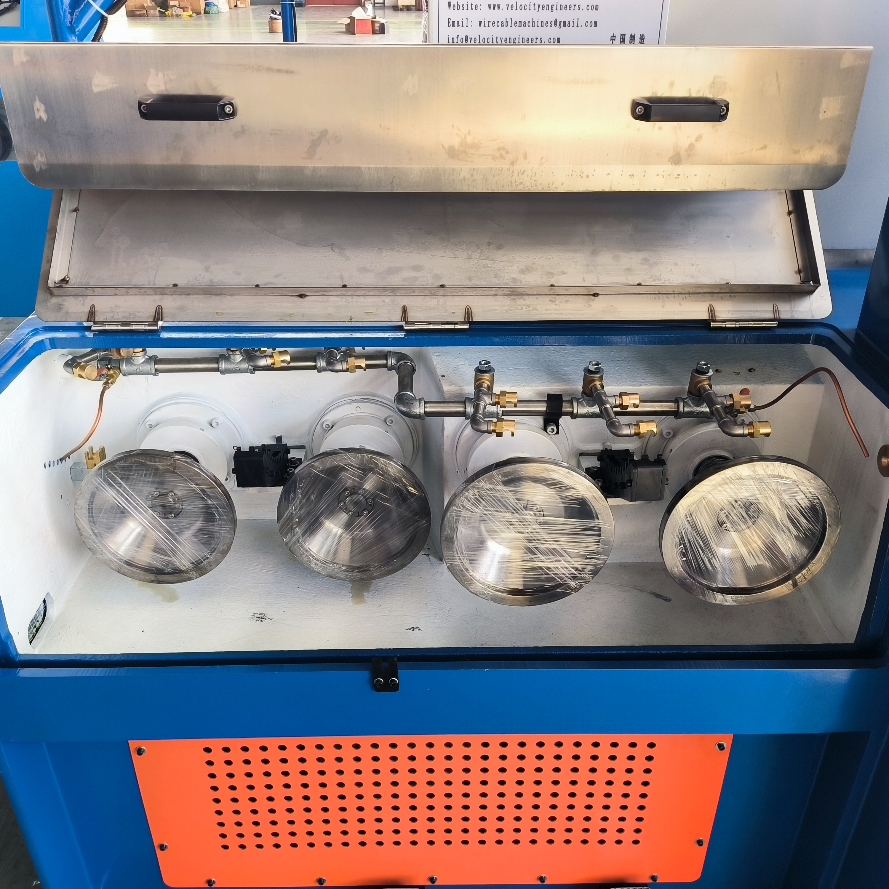 BRN24VD Brainpower Inlet0.45mm Wire Drawing Machine Dustproof Fully Enclosed Structure for Aluminum Wire Copper Wire Processing