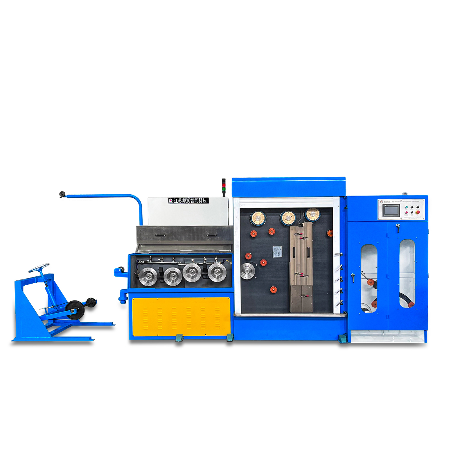Manufactured Horizontal Four Axis Wire Drawing Machine 24dies Multi-Pass Fine Drawing Machine Workshop DT24