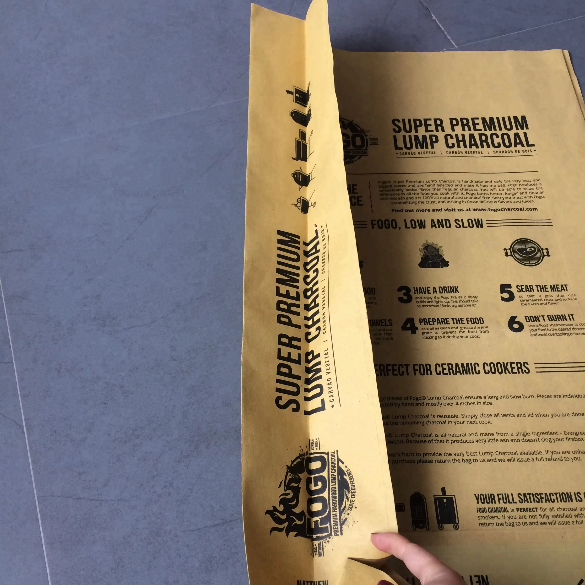 10lbs 10kg 15kg Kraft Paper Laminated pp Woven for Lump Hardwood Bbq Charcoal Bags