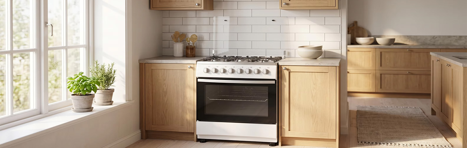 Custom Free Standing Gas Stove with Oven, 80cm Gas Range Cooker, Multi-Burner Kitchen Appliance, OEM/ODM manufacture