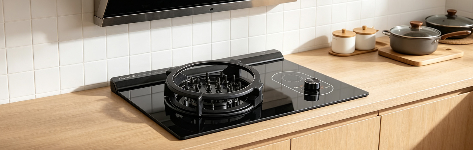 Innovative Electric Flame Stove with 2 Burners, Electronic Plasma Flame Stove for All Pots, OEM/ODM manufacture