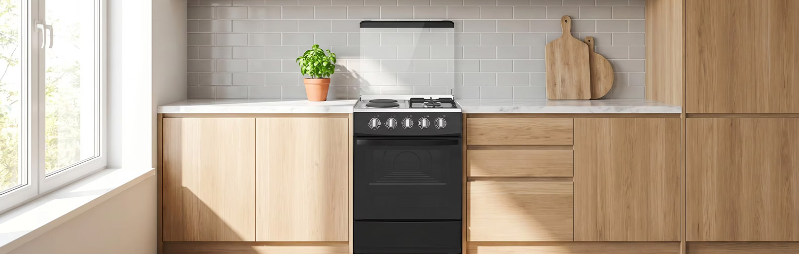 Custom Free Standing Gas Stove with Oven, 60cm Gas Range Cooker, Multi-Burner Kitchen Appliance, OEM/ODM details