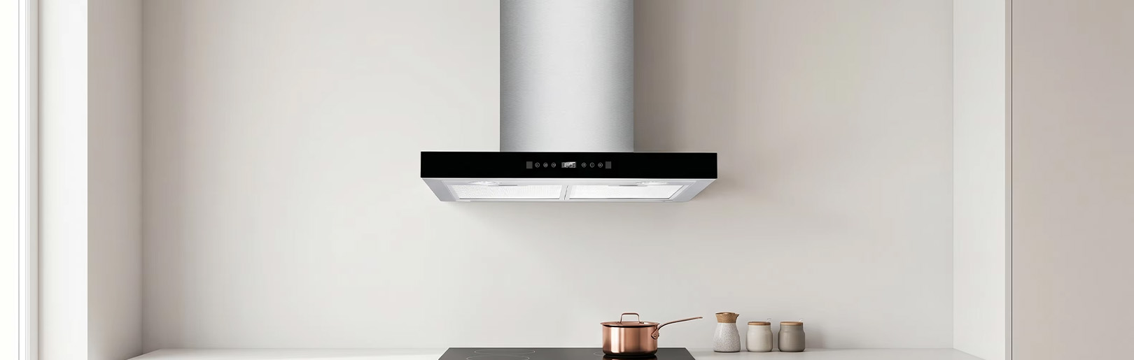 Custom Range Hood with Multiple Styles, High Suction Wall Mounted, T-Shape & Under Cabinet Cooker Hood, OEM/ODM Kitchen Exhaust Fan supplier