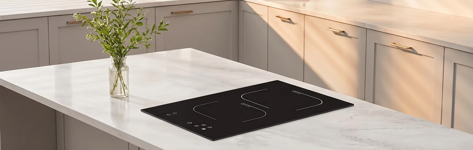 Custom Built-in Induction Cooker with 2 Burners, Smart Touch Control Electric Induction Hob, OEM/ODM Wholesale details