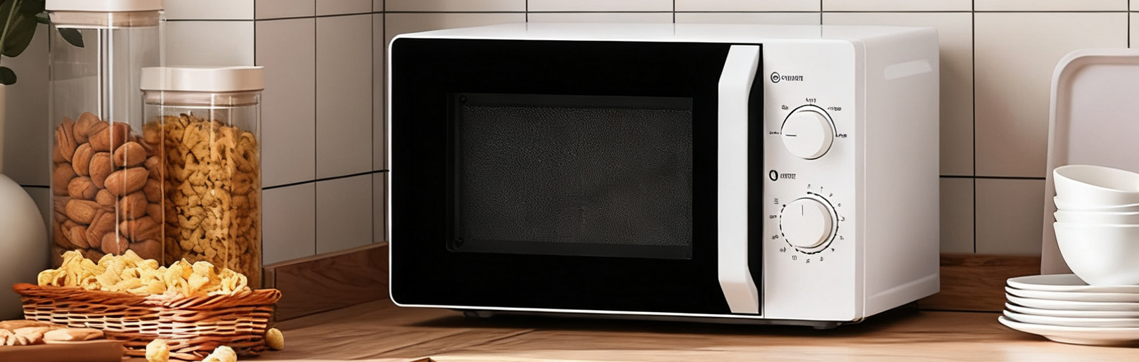 Compact Countertop Microwave Oven, 20L Portable Tabletop Microwave for Home & Office, Custom Wholesale OEM details