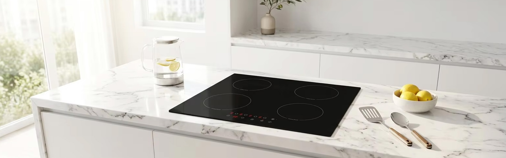 Wholesale 4 Zone Built-in Induction Hob Black Ceramic Glass Booster Function Touch Control Kitchen Cooktop Bulk Order OEM Factor factory