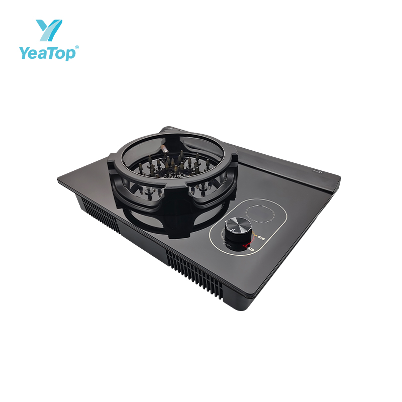 Innovative Electric Flame Stove with 2 Burners, Electronic Plasma Flame Stove for All Pots, OEM/ODM