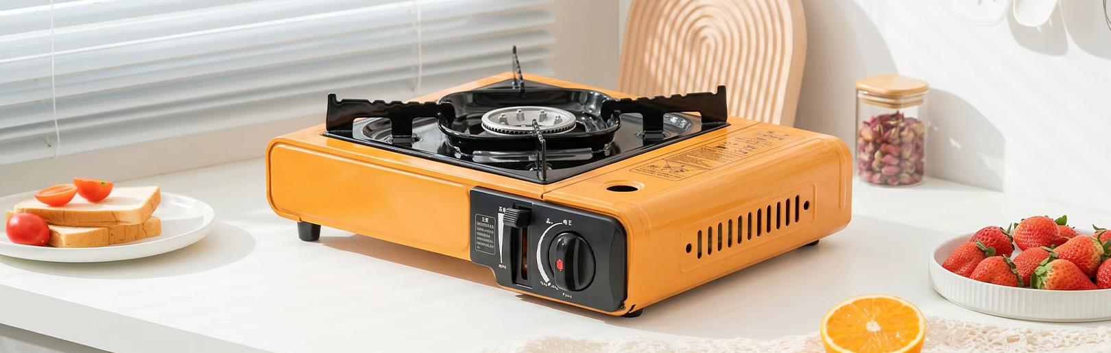 Custom Portable Gas Hob with Single Burners, High Power Outdoor Camping Gas Stove for Picnic, OEM/ODM Wholesale details