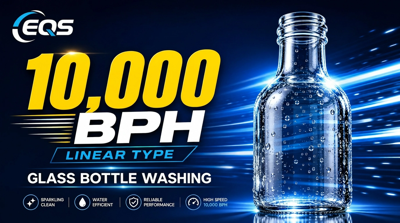 The second bottle washing machine is currently being tested