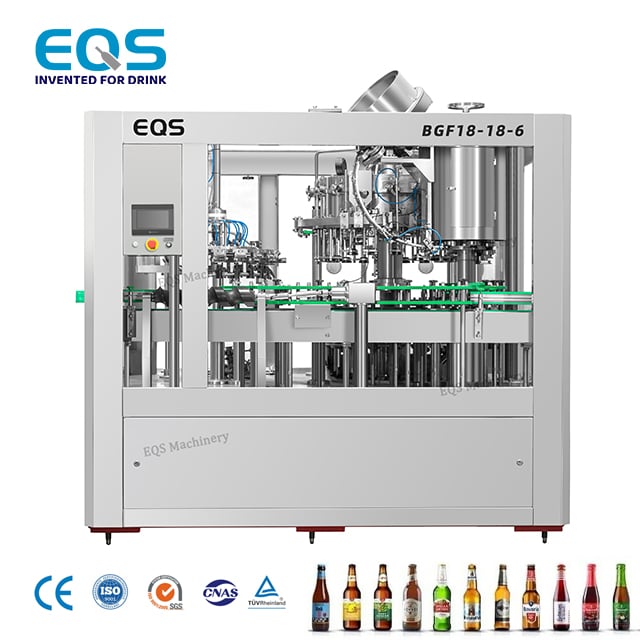 Automatic 2000BPH Beer Glass Bottle Washing Filling Capping Machine