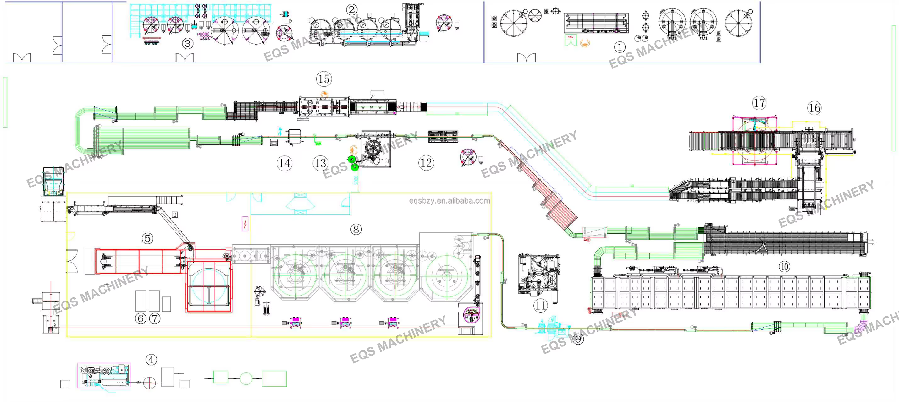 18000bph high quality carbonated fizzy drink combi block blowing filling capping machine-2