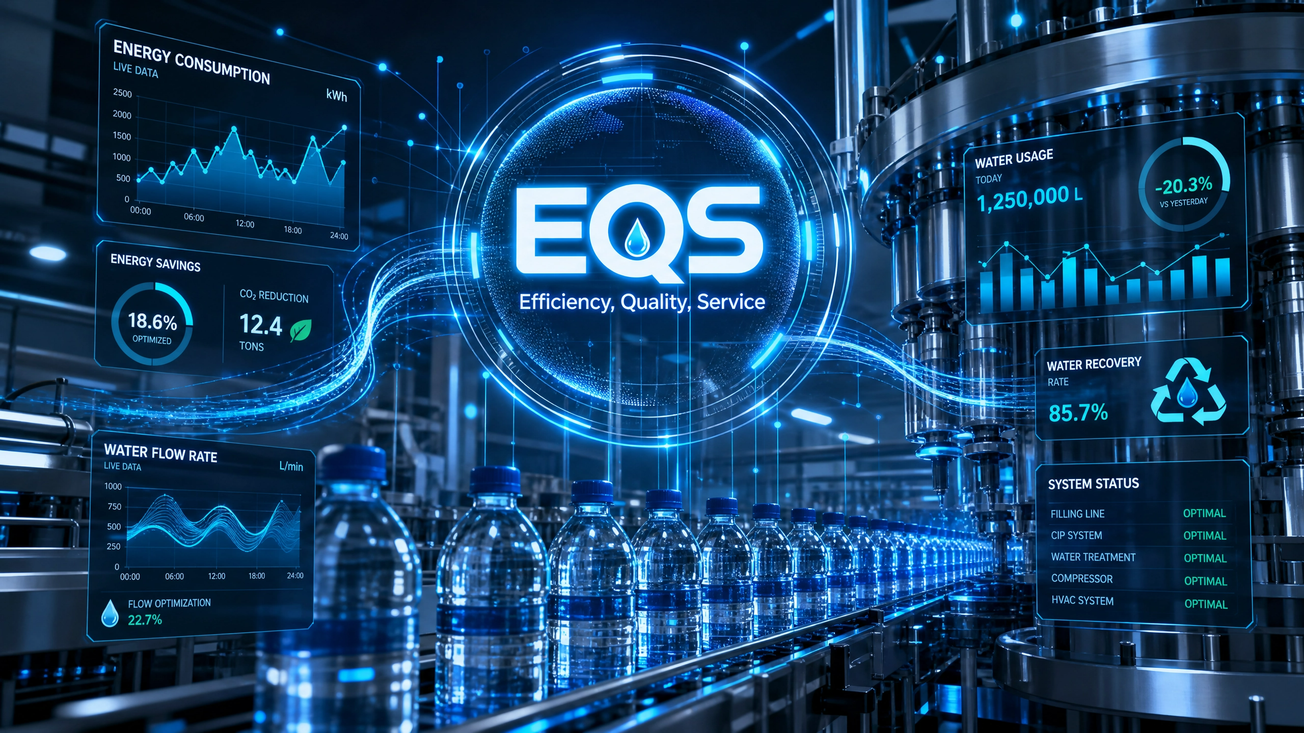 How Can I Reduce Energy and Water Waste in My Bottling Factory?