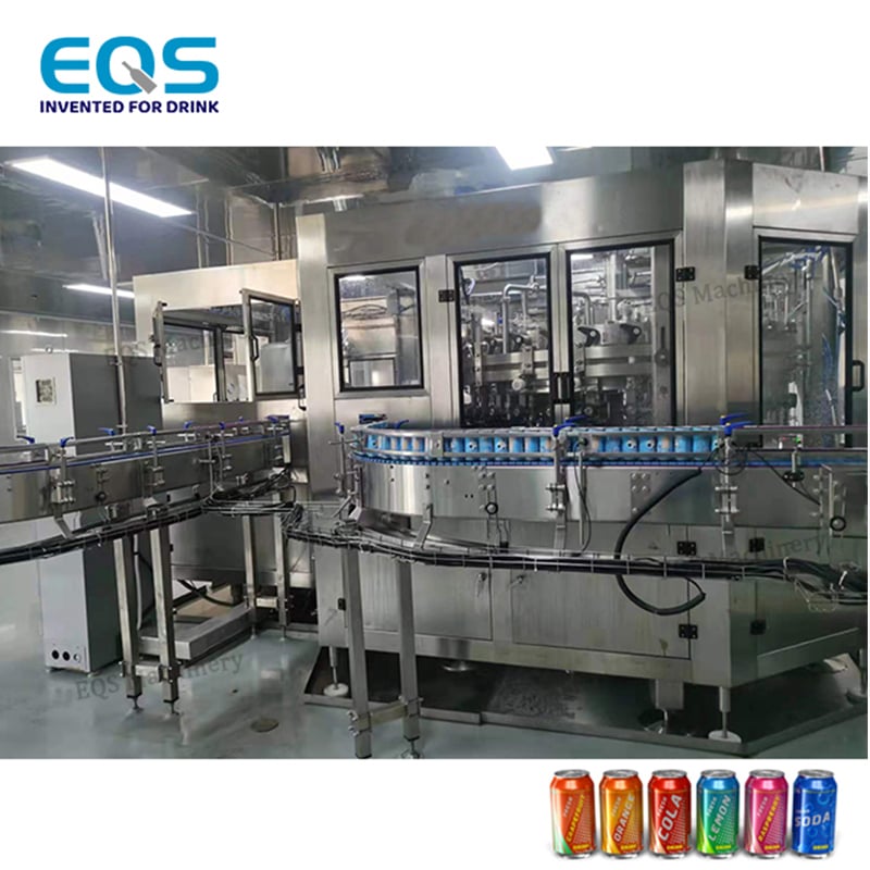 Automatic Carbonated Tin Can Filling and Capping Machine