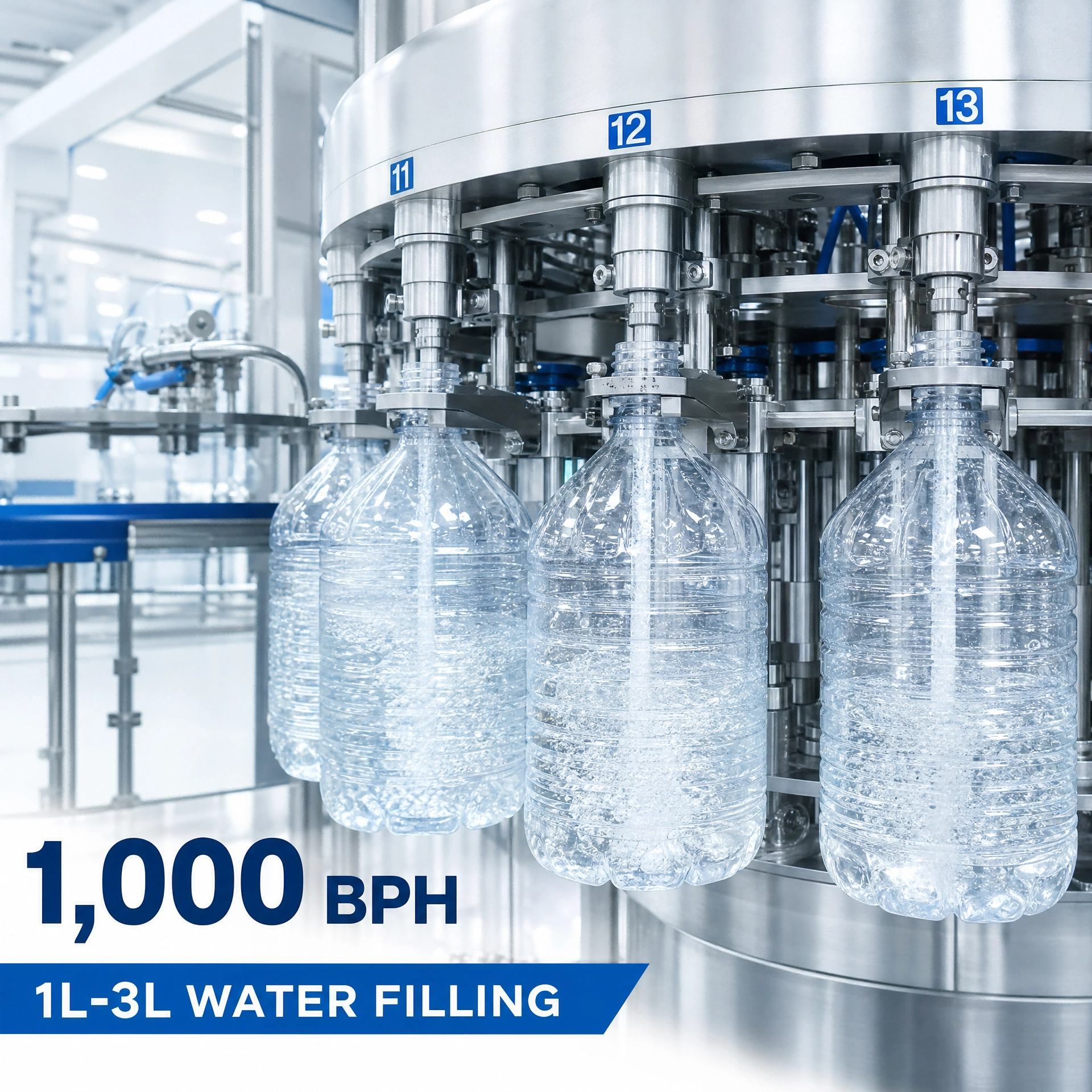 1000BPH 500ML 1000ML 3000MLWater Filling Machine