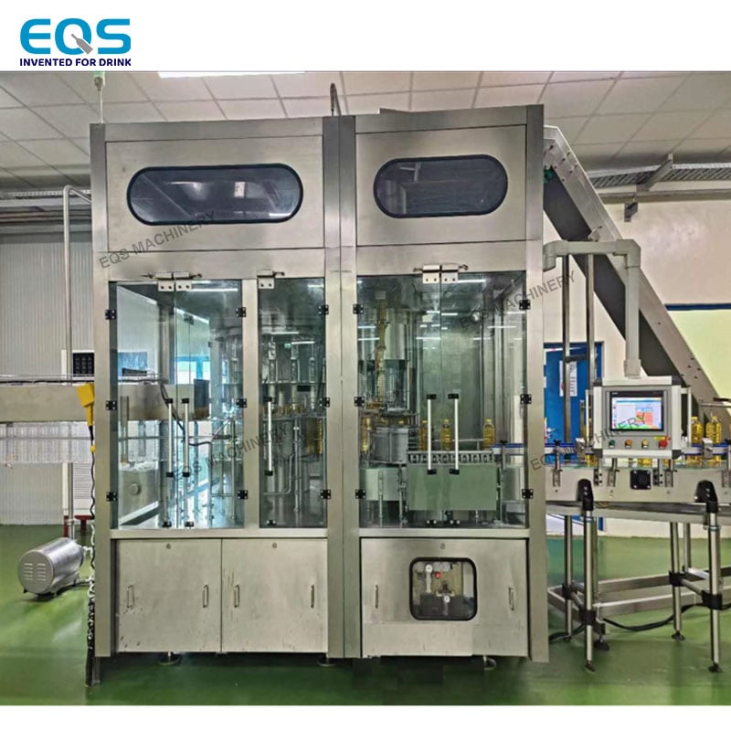 Automatic 5L 10L 2.5L Lubricant Olive Sunflower Cooking Palm Oil Bottle Filling Machine