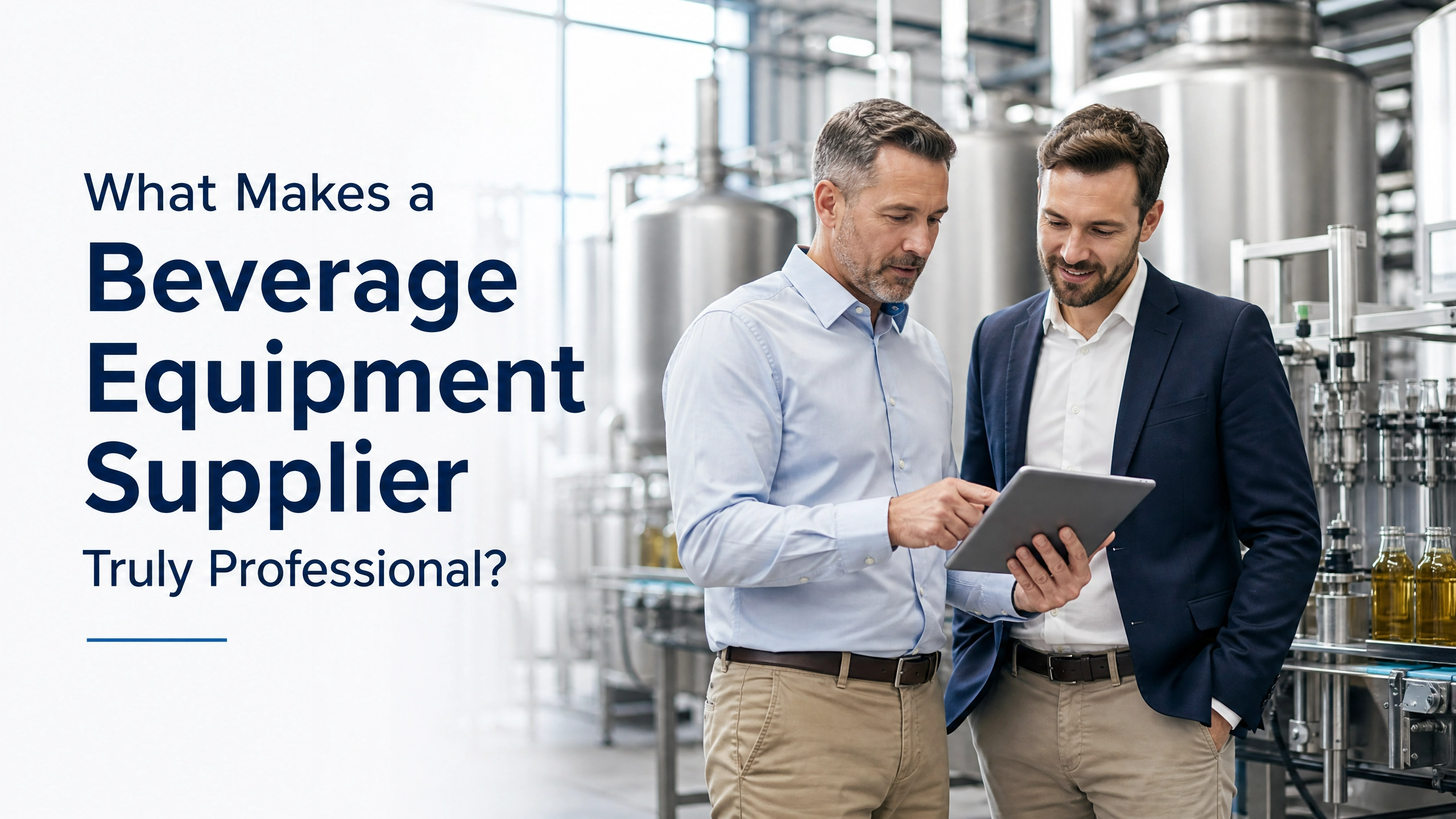 What Makes a Beverage Equipment Supplier Truly Professional?