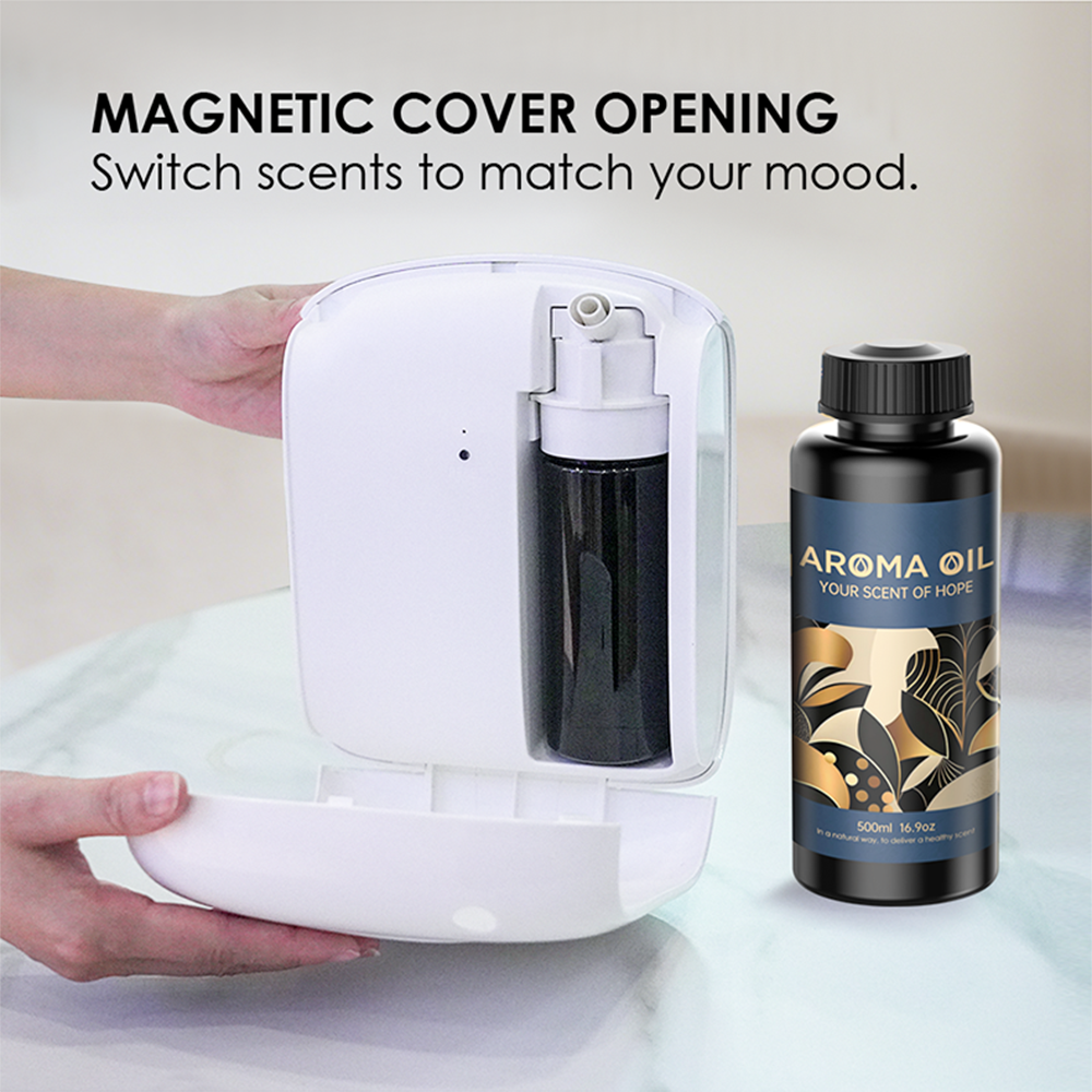 CNUS X2Wind 600m³ Hotel Essential Oil Waterless Two-fluid Atomization Wall Mounted Wifi Aroma Diffuser Machine