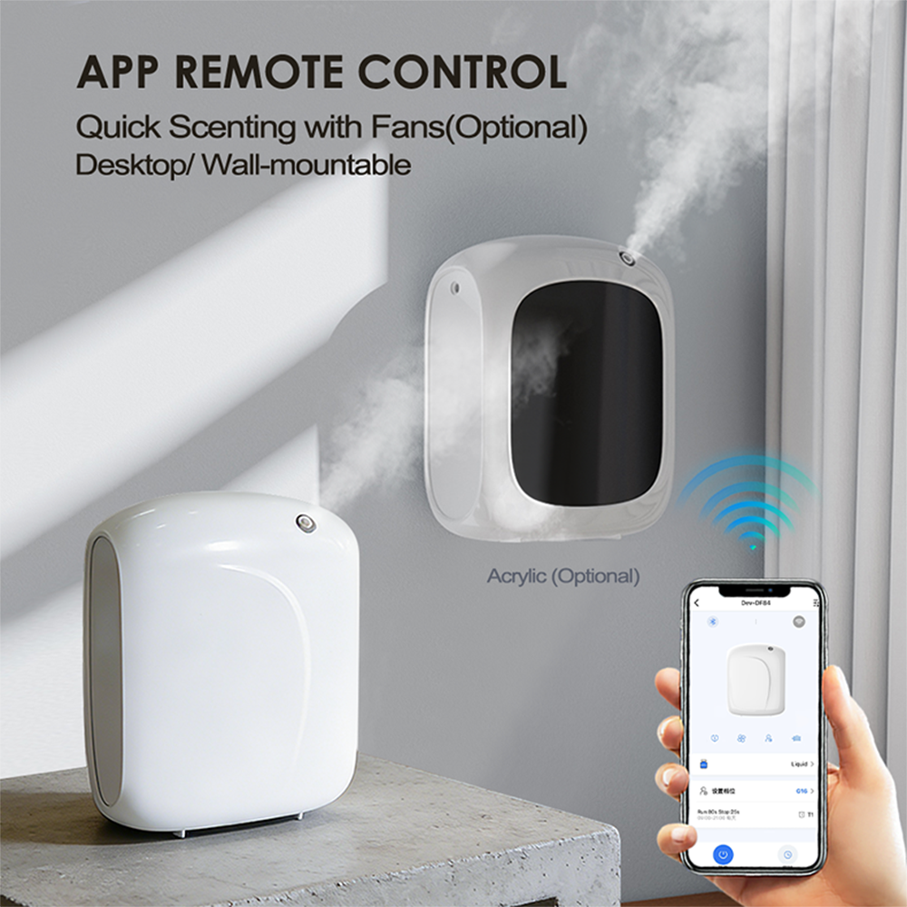CNUS X2Wind 600m³ Hotel Essential Oil Waterless Two-fluid Atomization Wall Mounted Wifi Aroma Diffuser Machine