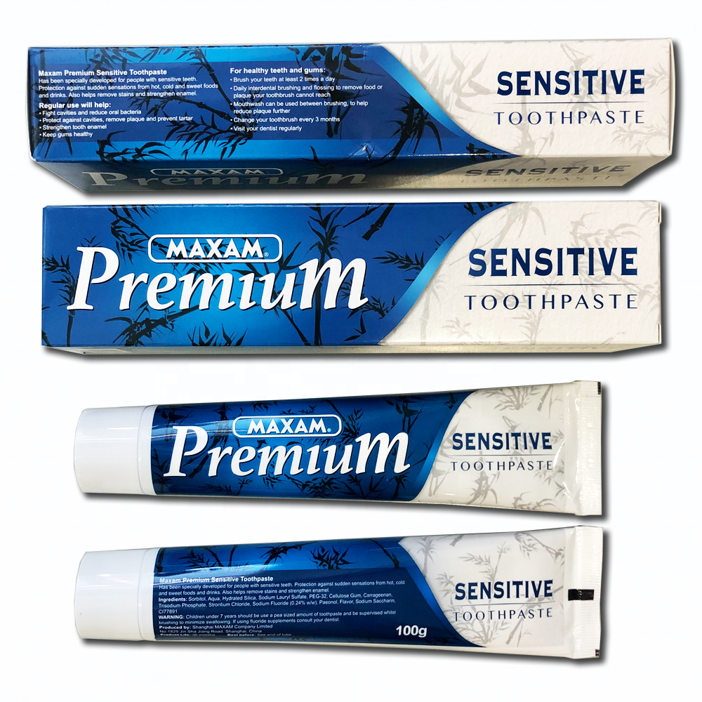 Dentifricio MAXAM Premium Sensibile PT-PM-100S, 100 grammi