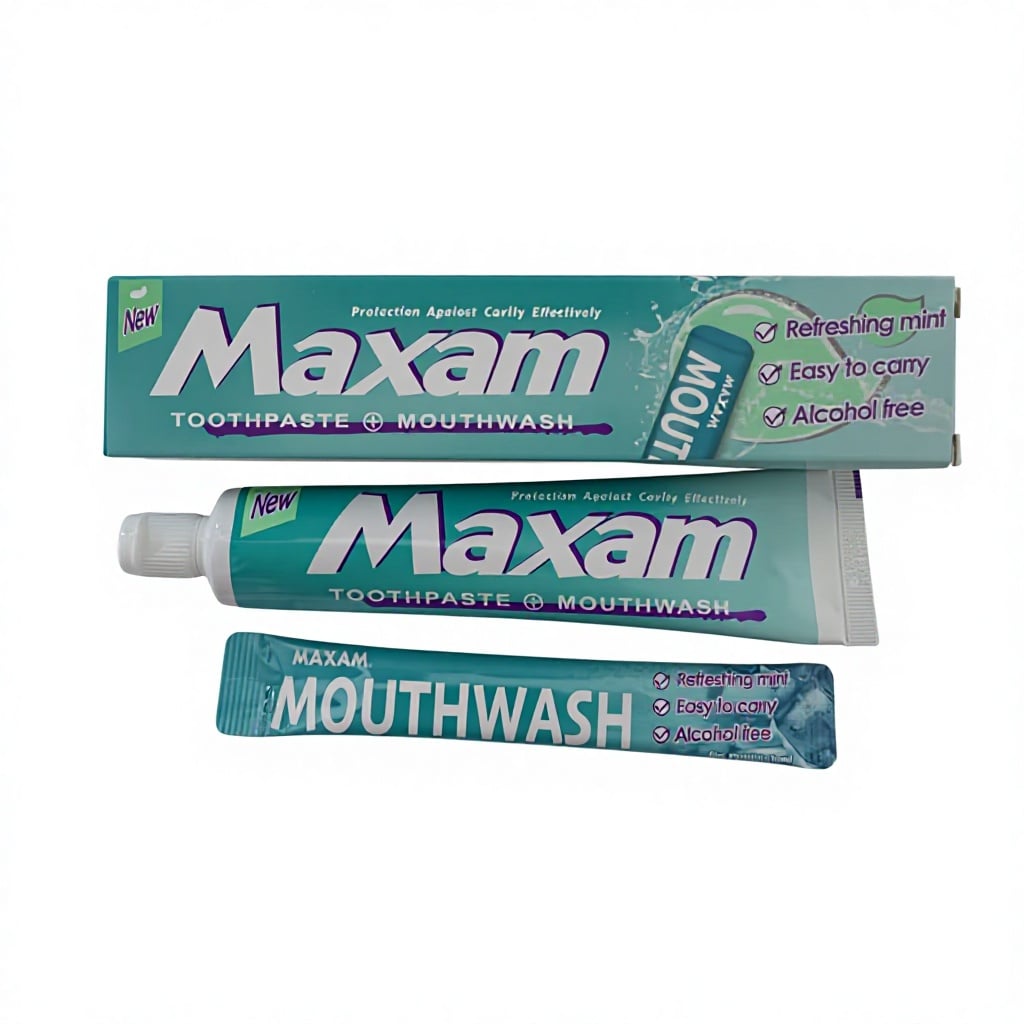 PT-100MTM MAXAM Toothpaste 100 Grams Whitening Toothpaste With Mint Mouthwash