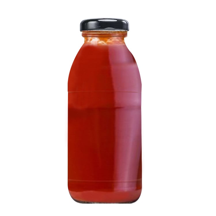 350ml Tomato Ketchup Glass Sauce Bottles with Lids