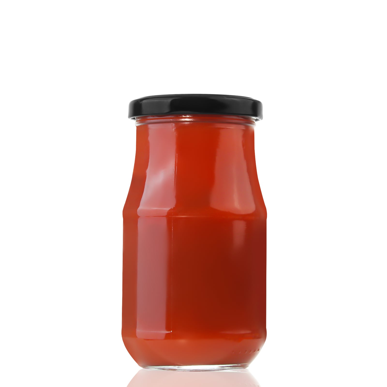 Wholesale 360ml Tinplate Cap Tomato Pasteketchup bottle glass