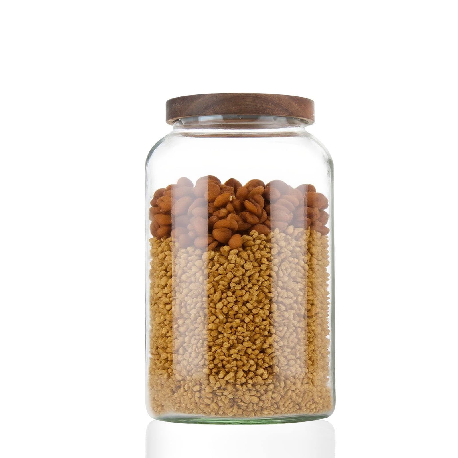 Custom Fruits Candy Home Kitchen Storage Glass Food Jar With Lid