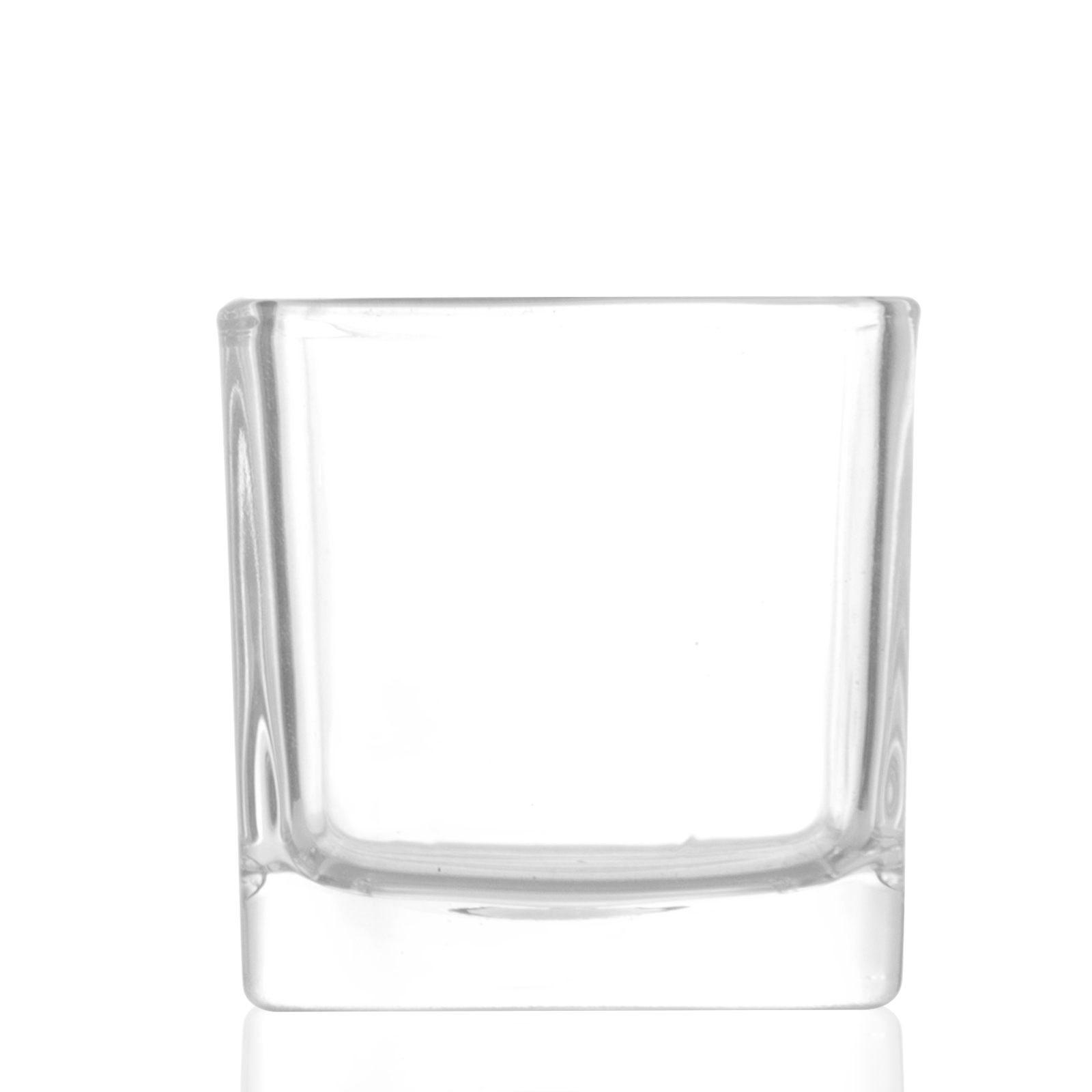 Wholesale 80ml 310ml Square Glass Candle Jars