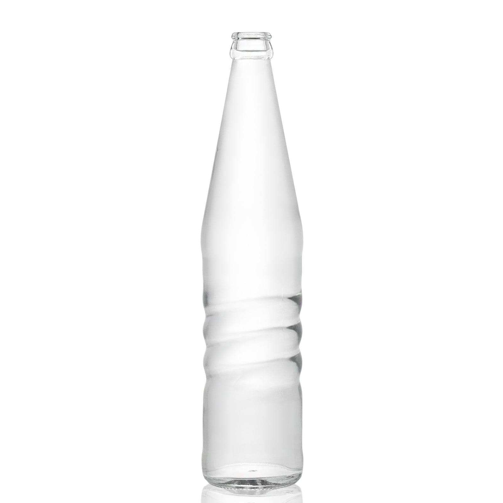 ODM Refillable 530ml Screw Cap Carbonated Beverage Glass Bottle