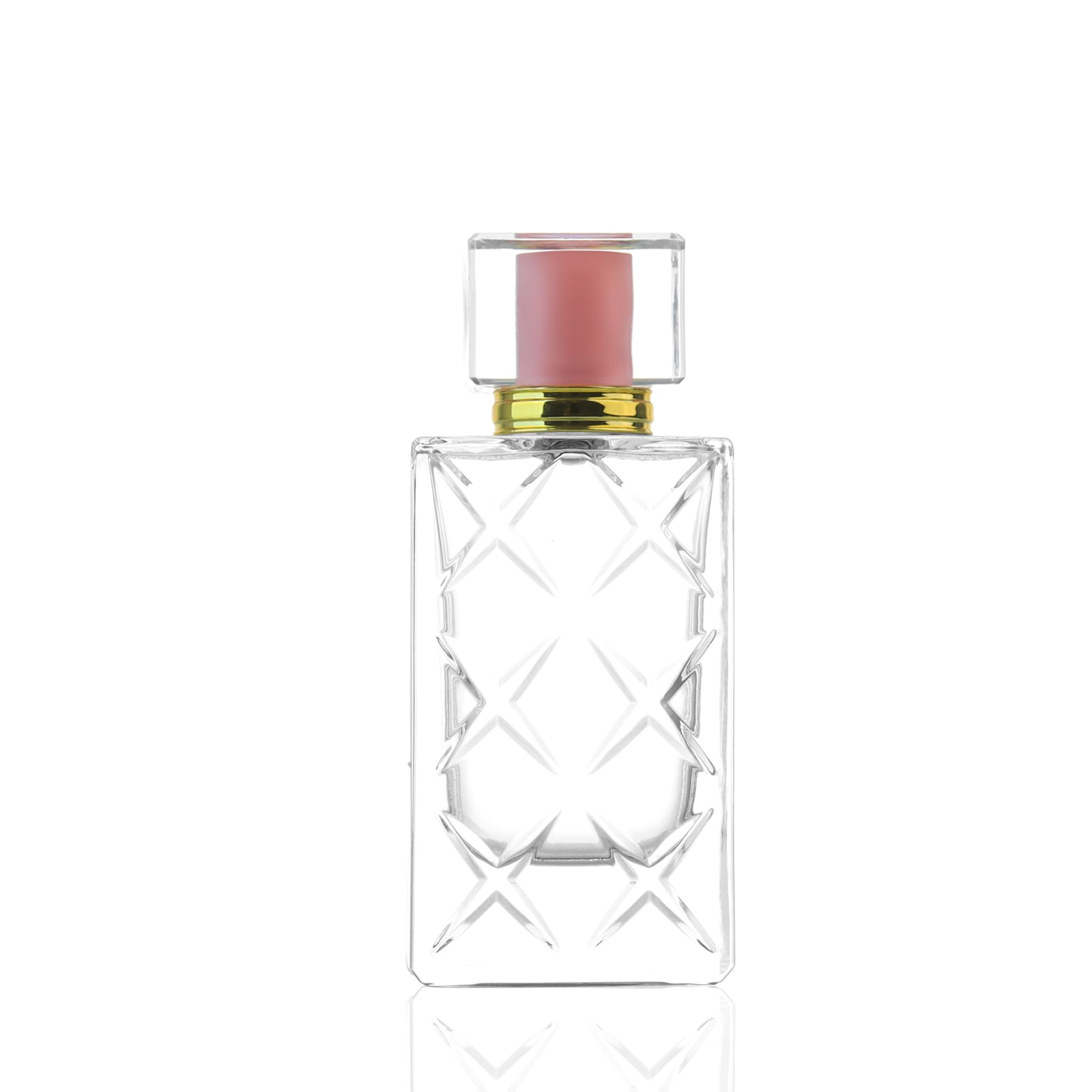 Wholesale Luxury 80ml Glass Square Perfume Bottle