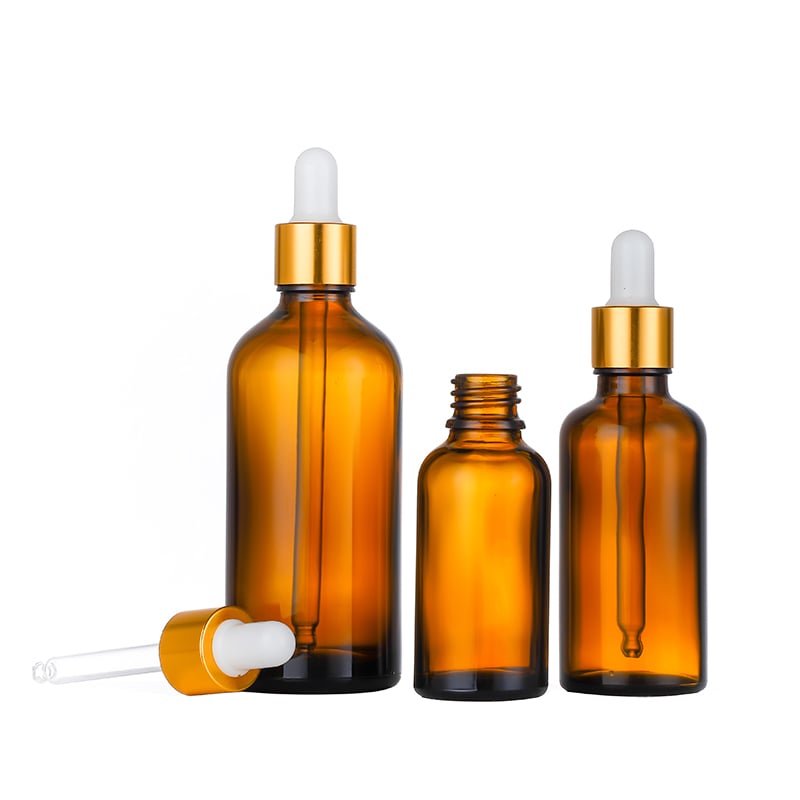 Wholesale 5ml 30ml 100ml Amber Glass Bottles for Essential Oils
