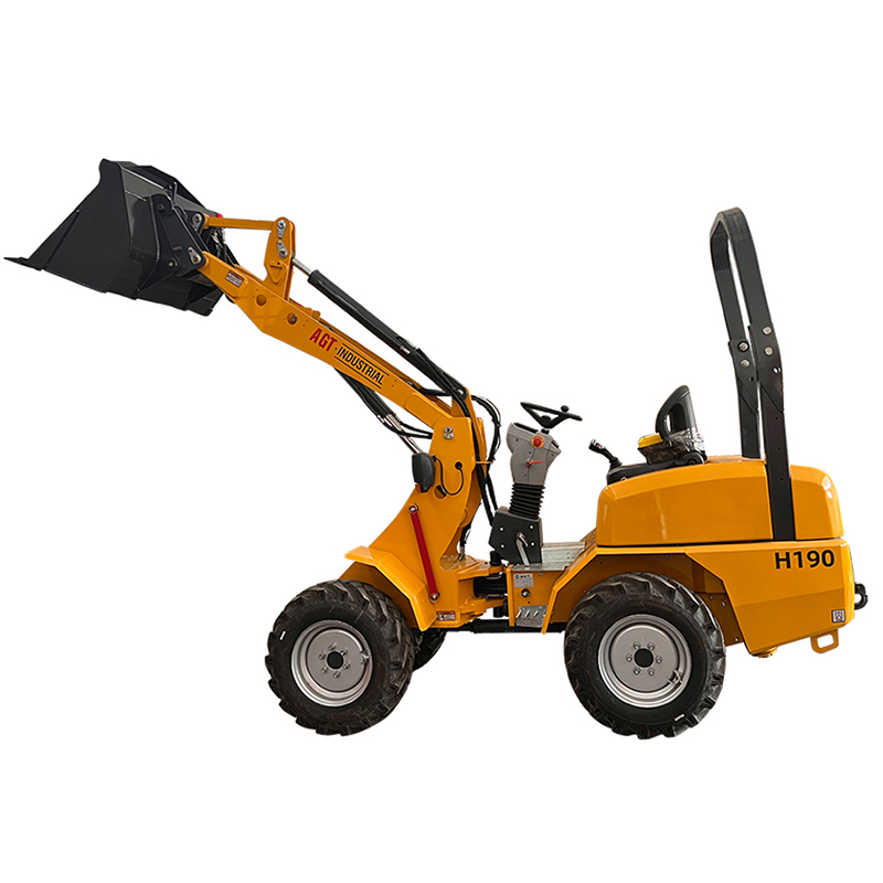 1 Ton 1.2 Ton Small Wheel Loader Kubota Engine Mini Skid Steer Loader-H190