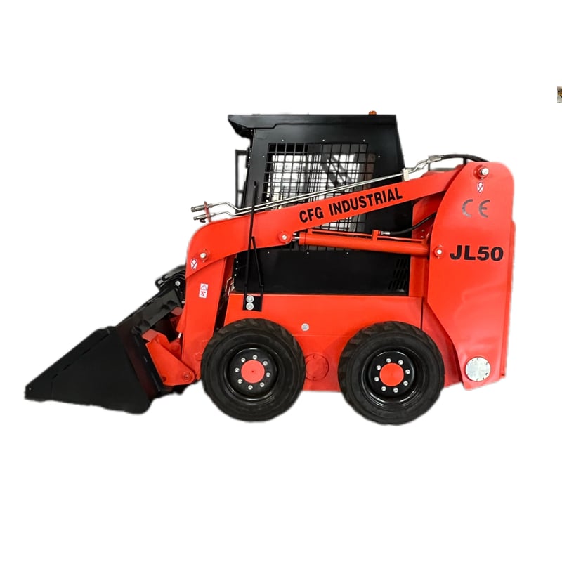2.3 Ton 5 Ton Mini Skid Steer Loader Bucket 4x4 Wheel Drive Track Moving Type Crawler Mini Loader