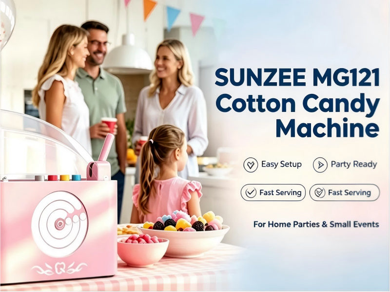 Macchina per zucchero filato SUNZEE MG121 – Guida utente completa