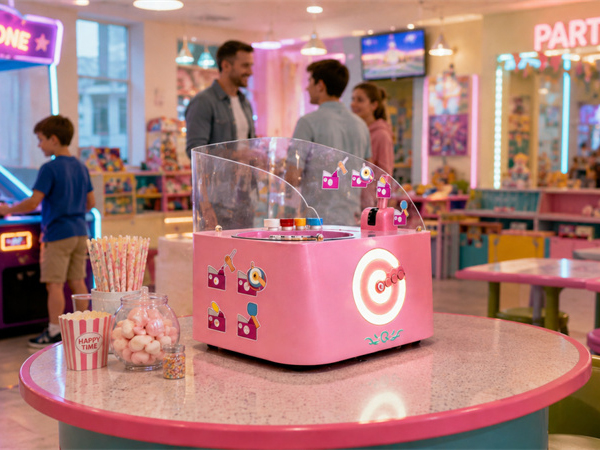 Máquina comercial pequeña de algodón de azúcar