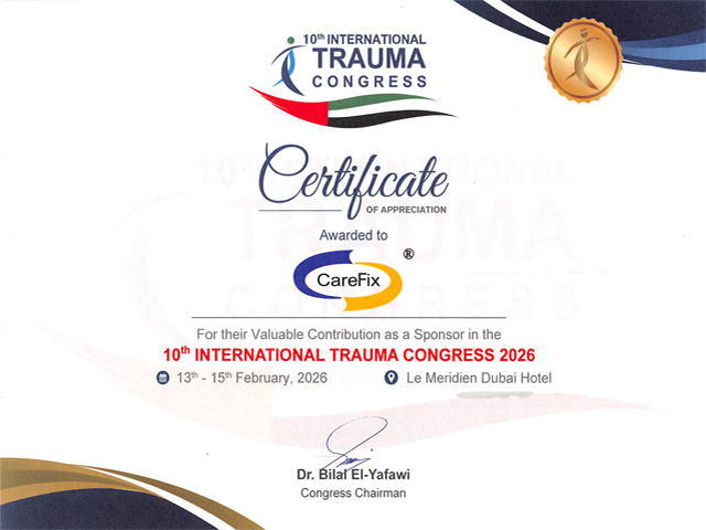 Shanghai CareFix Medical Reflects on a Successful Participation at the 10th International Trauma Congress (ITC2026)