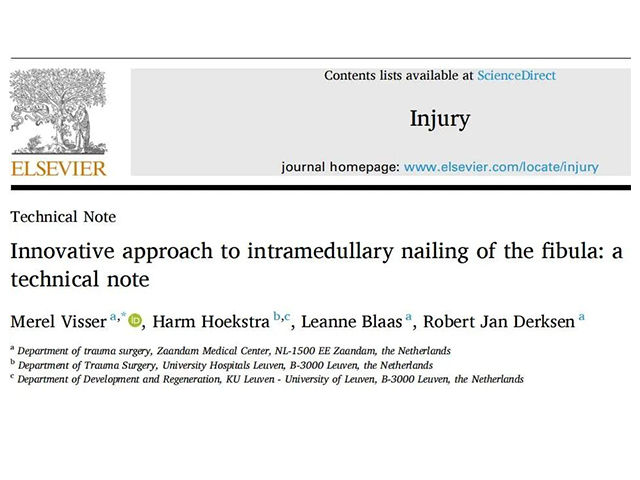 Innovative approach to intramedullary nailing of the fibula: atechnical note