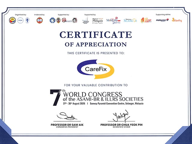 Shanghai CareFix Medical Presents Orthopedic Solutions at the 7th World Congress of ASAMI-BR & ILLRS Societies