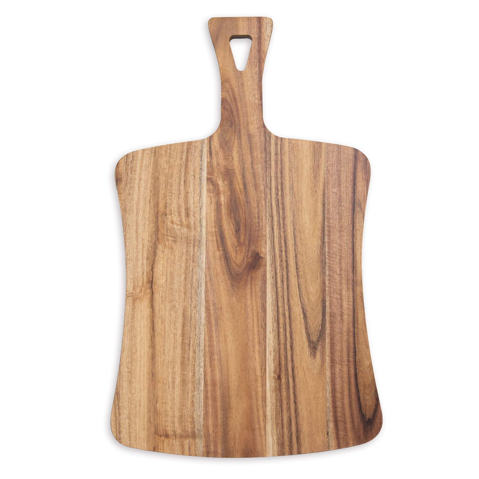 Acacia Wood Fan-Shaped Cutting Board with Handle