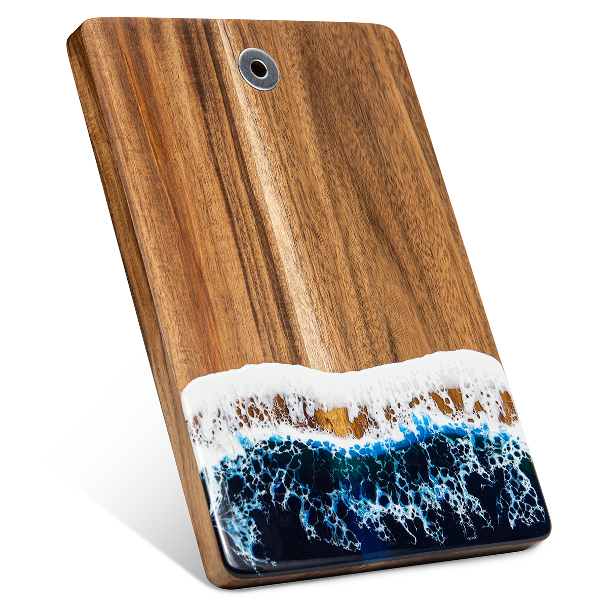 Blue Wave Design ‌Artisan Resin Ocean Serving Board