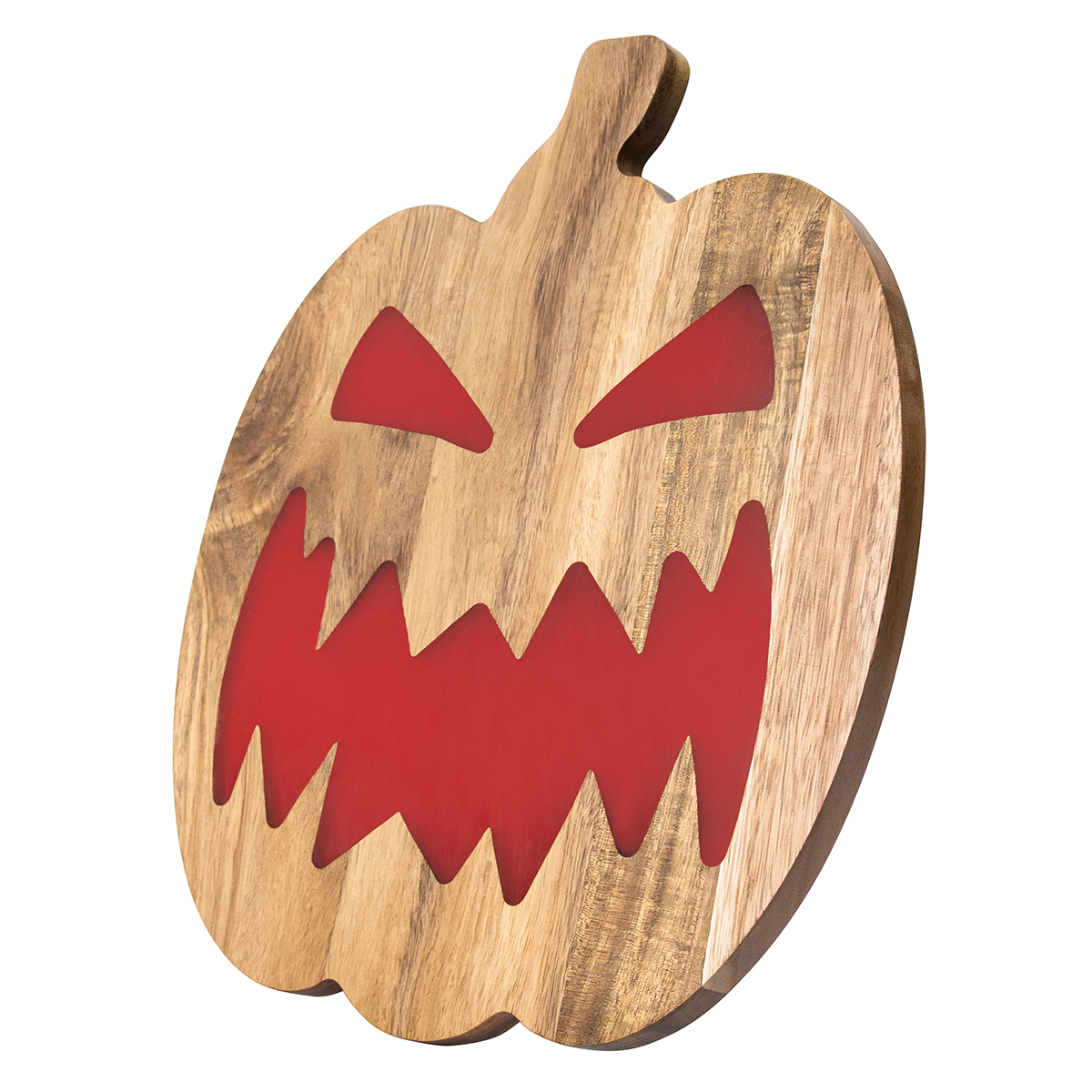 Halloween Serveringsbræt i Harpiks med Akacie Træ – FDA LFGB Certificeret – OEM & FBA klar