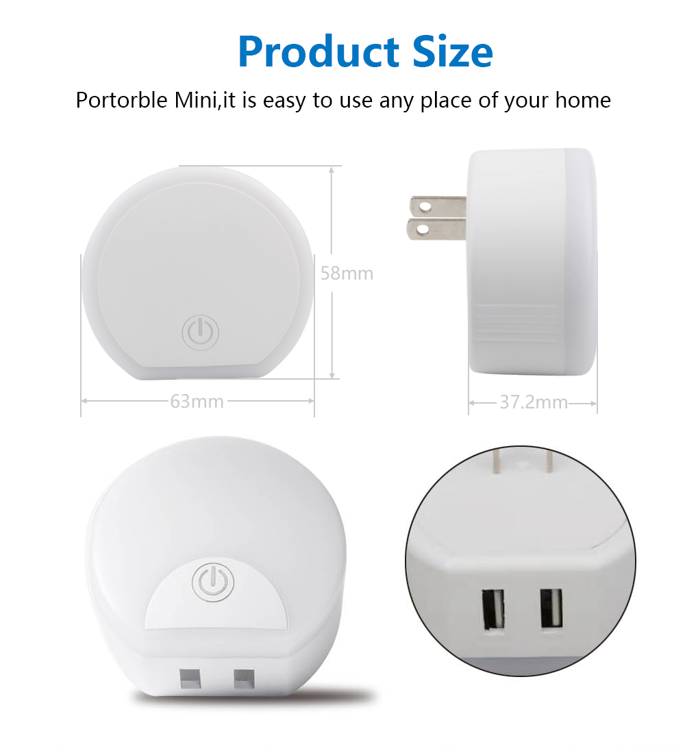 The Advantages of Plug in Nightlight with USB Charger for Convenience