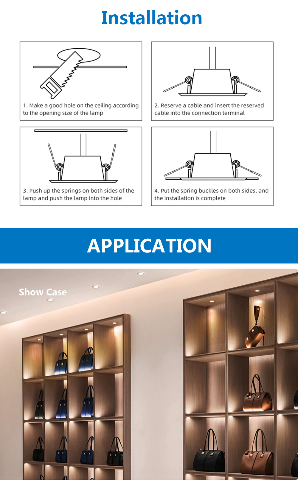 HX-112 LED SPOT LGHT Indoor Spot Light details