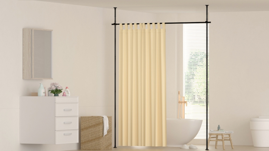 Anywhere Expandable Curtain Rod and Room Divider