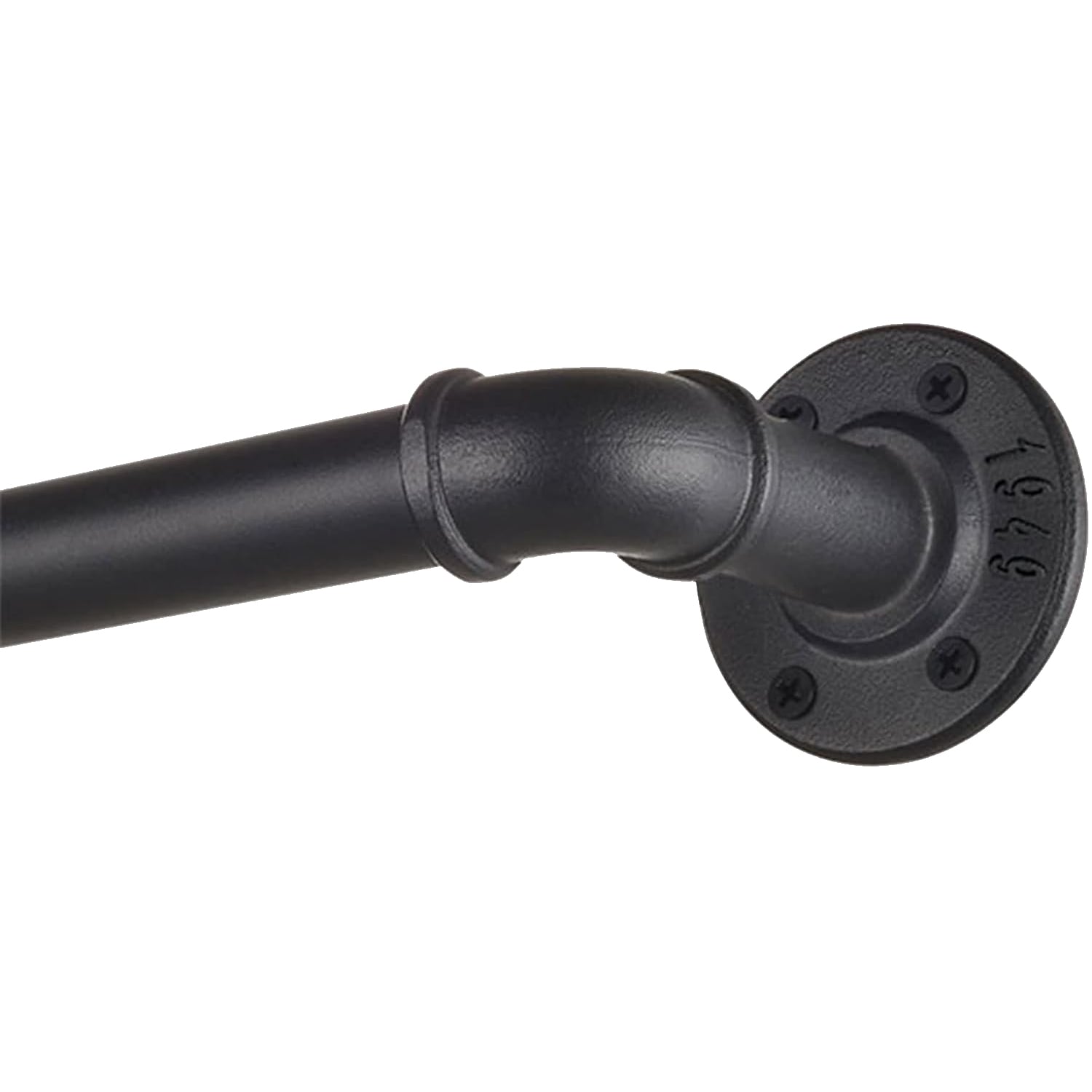 YIJIALE 1 Inch Industrial Curtain Rod, Curtain Rods for Windows Pipe Wrap Around Curtain Rod