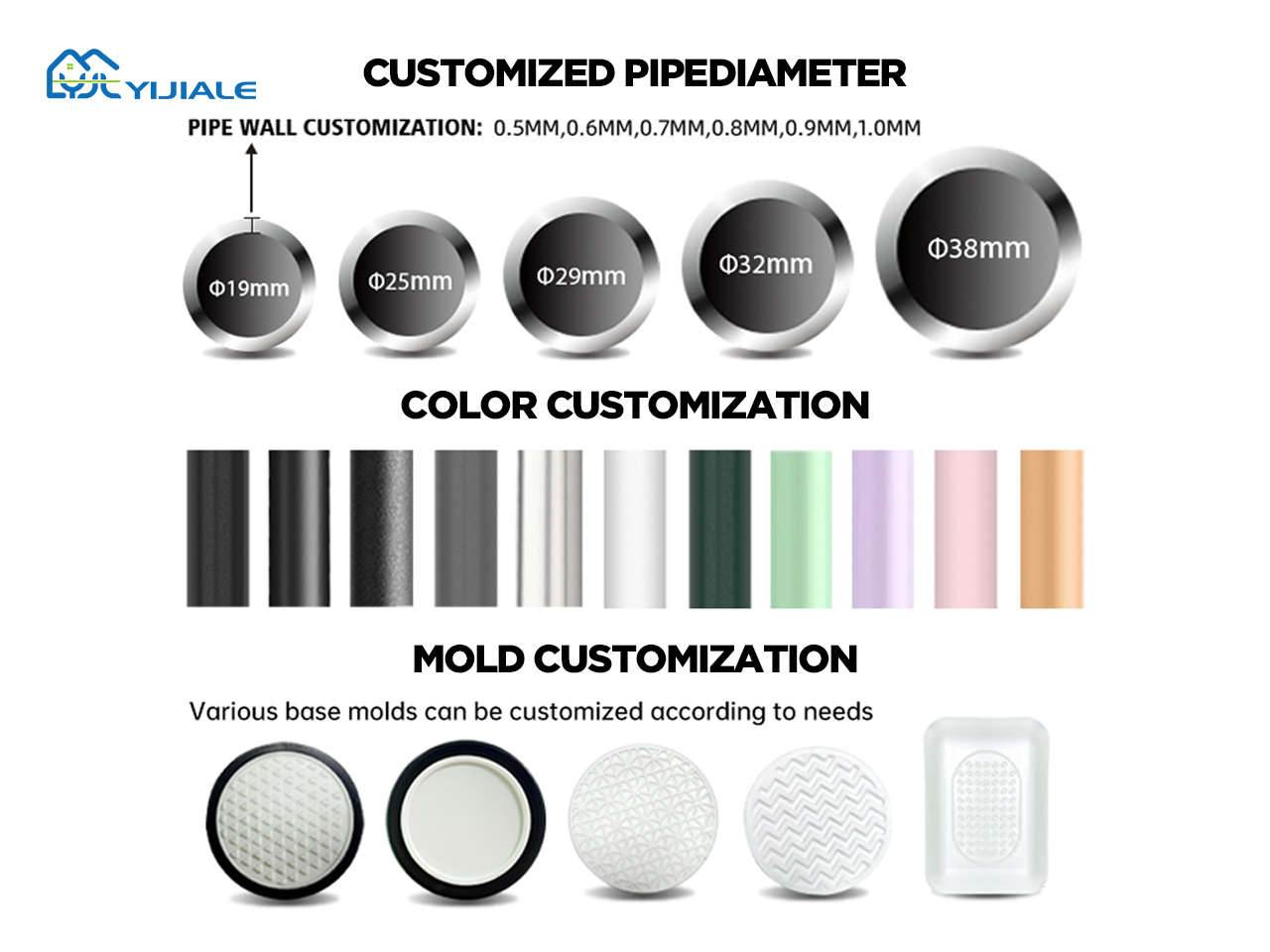 Customization Solutions: YIJIALE Supports Personalized Curtain Rod Design to Meet Unique Demands